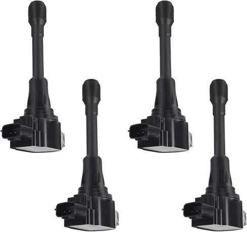 ITOM Ignition Coil Pack UF549 Compatible with Infiniti FX50 M56 Q70 5.6L QX60 for Nissan Altima Rogue Sentra NV200 NP300 2.5L Tiida Pathfinder X-Trail Coil Packs, Replace 3355AEIC4 22448ED000 Set of 4 in Kuwait
