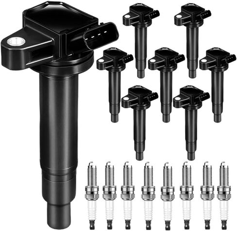 Ignition Coil Pack × 4 & Spark Plug × 4 FIT Honda Civic 1.8 L L4 (2012-2015) & Acura ILX 2.0 L L4 (2013-2015) – Direct Replacement for UF672 / C900 / 97390 in Saudi Arabia