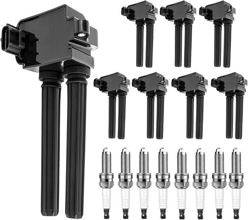 Ignition Coil Pack × 4 & Spark Plug × 4 FIT Honda Civic 1.8 L L4 (2012-2015) & Acura ILX 2.0 L L4 (2013-2015) – Direct Replacement for UF672 / C900 / 97390 in Saudi Arabia