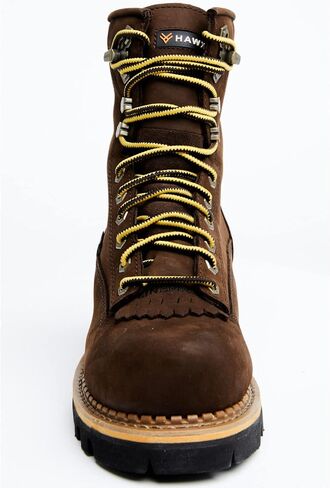 Hawx Work Gear Men's 8" Lineman Lace-Up Waterproof Work Boot Composite Toe Brown 12 D(M) US in Kuwait
