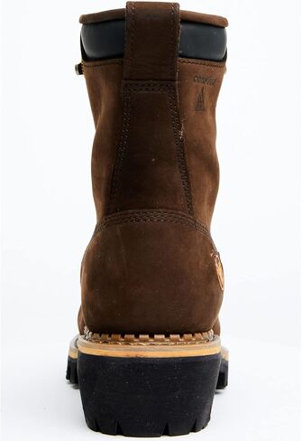 Hawx Work Gear Men's 8" Lineman Lace-Up Waterproof Work Boot Composite Toe Brown 12 D(M) US in Kuwait