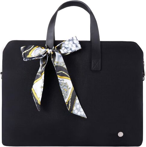 Kamlui 13.3 Inch Laptop Bag - for Women Waterproof Laptop Sleeves Shoulder Messenger Computer Tote Case (13.3 inch, Black)…… in Saudi Arabia