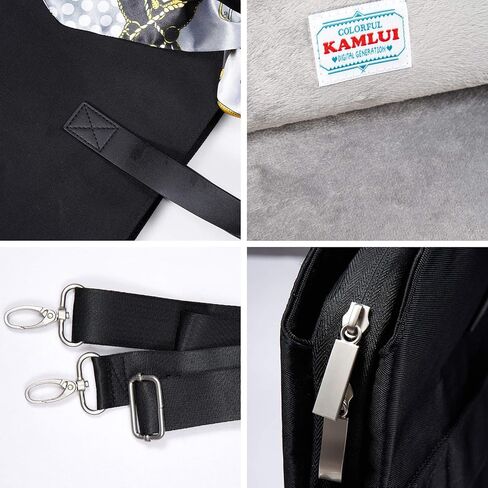 Kamlui 13.3 Inch Laptop Bag - for Women Waterproof Laptop Sleeves Shoulder Messenger Computer Tote Case (13.3 inch, Black)…… in Saudi Arabia