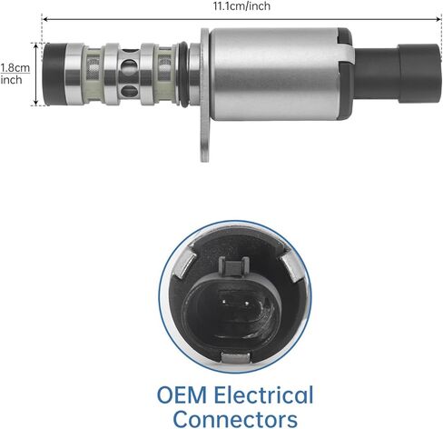 Intake and Exhaust Engine Variable Valve Timing (VVT) Solenoid Compatible with Chevy Aveo Cruze Sonic Trax 1.6L 1.8L, Pontiac G3, Saturn Astra, Replaces 918-006 918006 12992408 55567050 in Kuwait