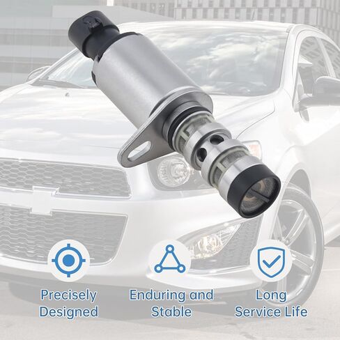 Intake and Exhaust Engine Variable Valve Timing (VVT) Solenoid Compatible with Chevy Aveo Cruze Sonic Trax 1.6L 1.8L, Pontiac G3, Saturn Astra, Replaces 918-006 918006 12992408 55567050 in Kuwait