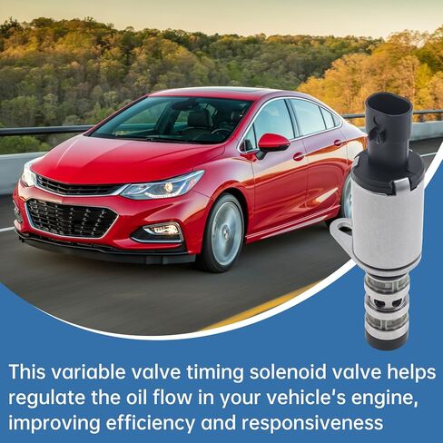 Intake and Exhaust Engine Variable Valve Timing (VVT) Solenoid Compatible with Chevy Aveo Cruze Sonic Trax 1.6L 1.8L, Pontiac G3, Saturn Astra, Replaces 918-006 918006 12992408 55567050 in Kuwait