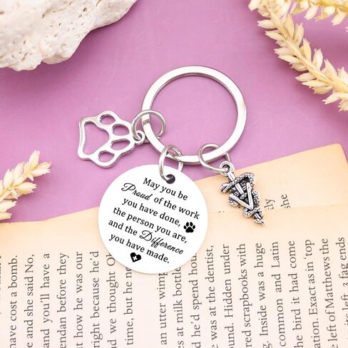 Vet Tech Gifts For Women Veterinarian Appreciation Gifts For Veterinary Student Graduation Gift Vet Tech Week Keychain in Kuwait