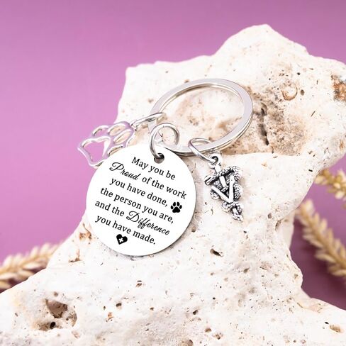 Vet Tech Gifts For Women Veterinarian Appreciation Gifts For Veterinary Student Graduation Gift Vet Tech Week Keychain in Kuwait