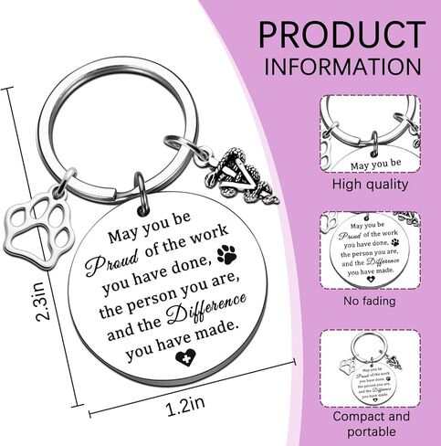 Vet Tech Gifts For Women Veterinarian Appreciation Gifts For Veterinary Student Graduation Gift Vet Tech Week Keychain in Kuwait