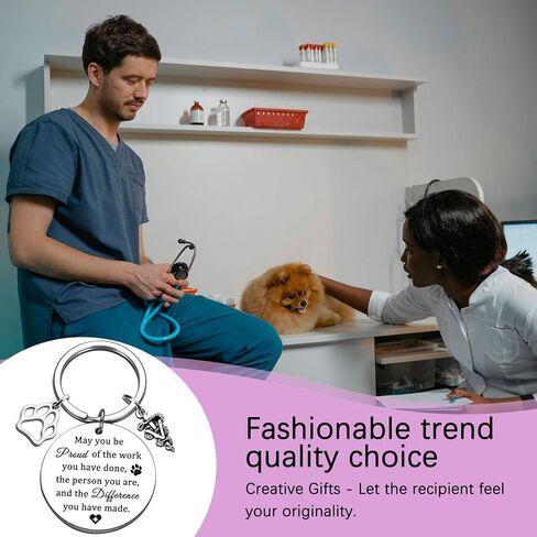 Vet Tech Gifts For Women Veterinarian Appreciation Gifts For Veterinary Student Graduation Gift Vet Tech Week Keychain in Kuwait