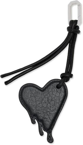 حلقة مفاتيح AllSaints Drip Heart G باللون الأسود مقاس واحد in Saudi Arabia