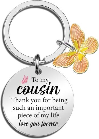 Cousin Gifts for Women Thank You Keychain Gifts for Cousins Female Unique Cousin Birthday Gifts for Women Best Cousin Gift in Kuwait
