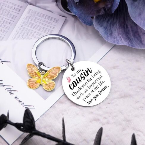 Cousin Gifts for Women Thank You Keychain Gifts for Cousins Female Unique Cousin Birthday Gifts for Women Best Cousin Gift in Kuwait
