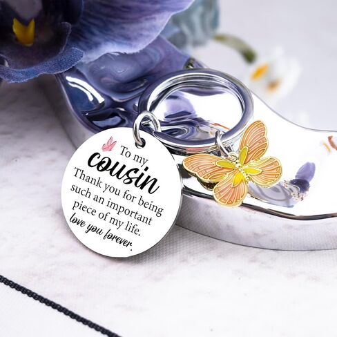 Cousin Gifts for Women Thank You Keychain Gifts for Cousins Female Unique Cousin Birthday Gifts for Women Best Cousin Gift in Kuwait