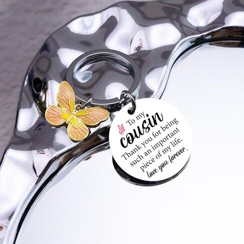 Cousin Gifts for Women Thank You Keychain Gifts for Cousins Female Unique Cousin Birthday Gifts for Women Best Cousin Gift in Kuwait