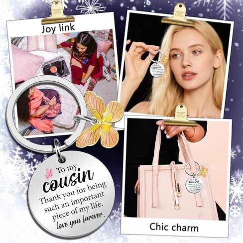 Cousin Gifts for Women Thank You Keychain Gifts for Cousins Female Unique Cousin Birthday Gifts for Women Best Cousin Gift in Kuwait