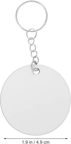 1Set Sublimation Blank Keychain Blanks with Tassels DIY Crafts Heat Transfer Pendant Tags for Car Hanging Decor for Custom Key Chains and Ornaments in Saudi Arabia