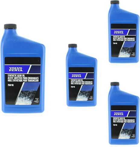 Volvo Penta New OEM 4qt Full Synthetic GL-5 Transmission Oil, 75W-90, 1141679 in Saudi Arabia