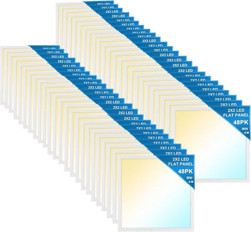 mw 24 حزمة 2x4 LED لوحة مسطحة ضوء جبل، 3500K/4000K/5000K قابلة للتحديد، 30/40/50W، 5500LM، 0-10V تجاري قابل للتعتيم 2x4 Led Drop Ceiling Light للمكتب والمدرسة وUL وDLC مدرج in Kuwait