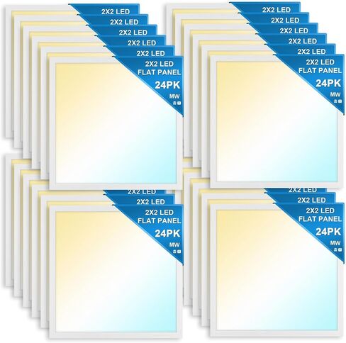mw 24 حزمة 2x4 LED لوحة مسطحة ضوء جبل، 3500K/4000K/5000K قابلة للتحديد، 30/40/50W، 5500LM، 0-10V تجاري قابل للتعتيم 2x4 Led Drop Ceiling Light للمكتب والمدرسة وUL وDLC مدرج in Kuwait