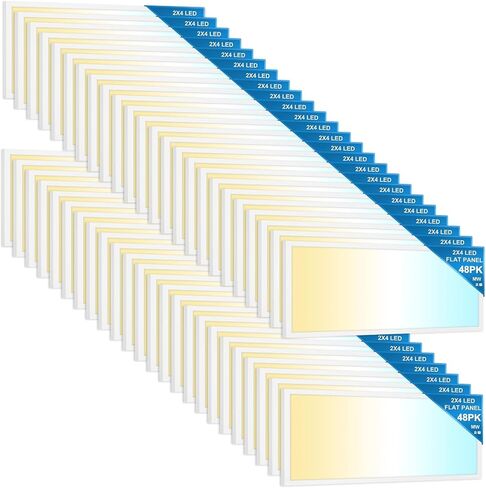mw 24 حزمة 2x4 LED لوحة مسطحة ضوء جبل، 3500K/4000K/5000K قابلة للتحديد، 30/40/50W، 5500LM، 0-10V تجاري قابل للتعتيم 2x4 Led Drop Ceiling Light للمكتب والمدرسة وUL وDLC مدرج in Kuwait