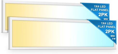 mw 24 Pack 2x4 LED Flat Panel Light Surface Mount, 3500K/4000K/5000K Selectable, 30/40/50W, 5500LM, 0-10V Dimmable Commercial 2×4 Led Drop Ceiling Light for Office,School,UL & DLC Listed in Saudi Arabia