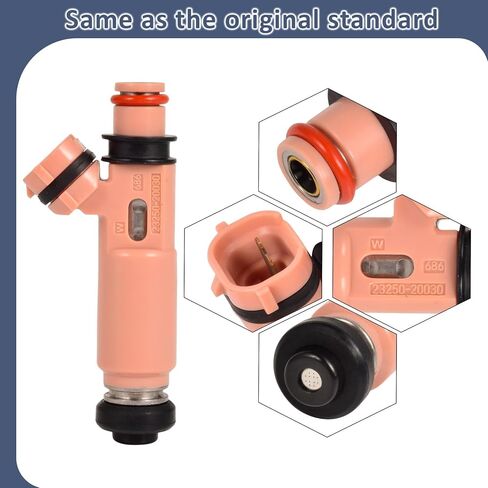 حاقن وقود محرك 3MZ 2004-2010، متوافق مع/تويوتا 3.3 سيينا هايلاندر 2006-2010 |12 فتحة| |مجموعة من 6| يستبدل: 23250-20030 in Kuwait