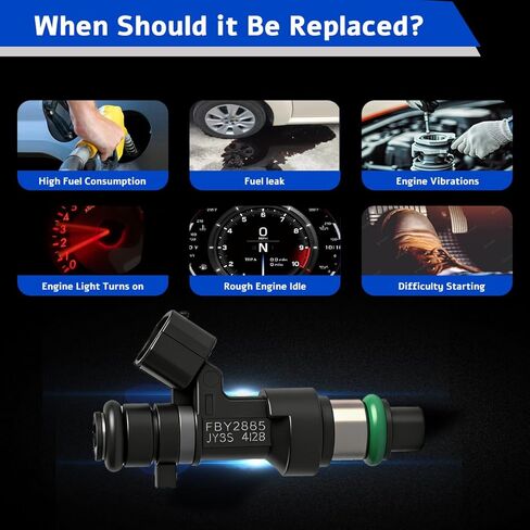 FBY2855 4PCS Fuel Injector Replacement for Nissan Altima NV200 Rogue 2.0L 2.5L 2015-2021 OE 84212412 FJ1280 in Saudi Arabia