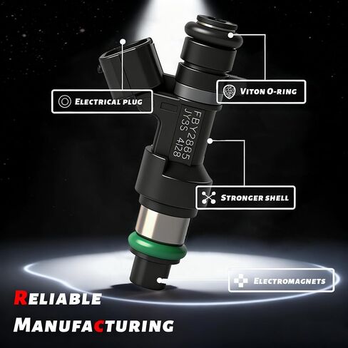 FBY2855 4PCS Fuel Injector Replacement for Nissan Altima NV200 Rogue 2.0L 2.5L 2015-2021 OE 84212412 FJ1280 in Saudi Arabia