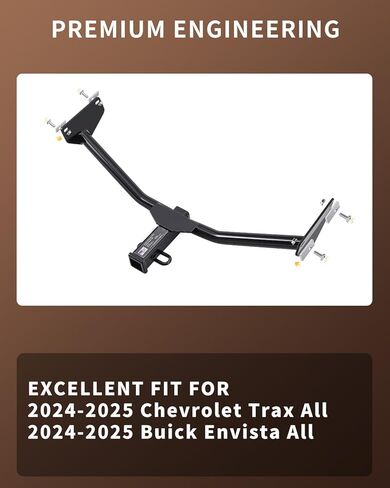 Class 3 Trailer Hitch 2-Inch Receiver Compatible with Chevy Trax 2024–2025 &Buick Envista 2024–2025 | 2,000 lbs GTW / 200 lbs TW in Kuwait