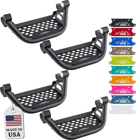 IAG V3 Drop Down EZ-Step for Ford Bronco 2021+ 4 Door (4 Steps, White Plate) - Does Not Fit Raptor/Sport in Saudi Arabia