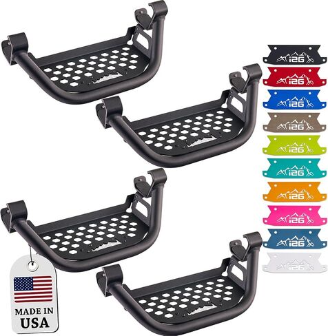 IAG V3 Drop Down EZ-Step for Ford Bronco 2021+ 4 Door (4 Steps, White Plate) - Does Not Fit Raptor/Sport in Saudi Arabia
