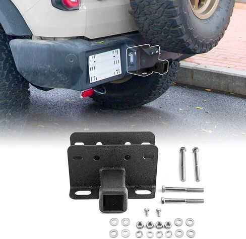 جهاز استقبال وصلة السحب مقاس 2 بوصة من Wsays، وصلات سحب مقطورة من الفئة 3 متوافقة مع Ford Bronco 2/4 Door 2021-2024 in Saudi Arabia