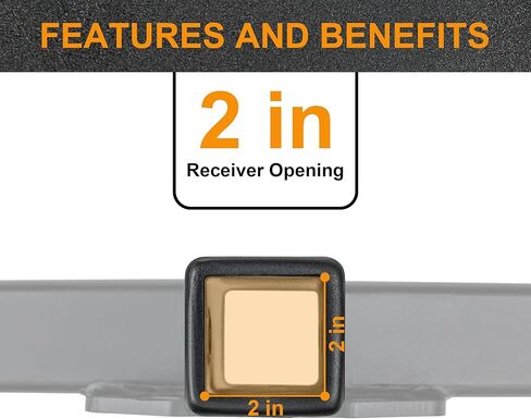 Autekcomma Class 3 Trailer Hitch, Compatible with Toyota Grand Highlander 2024 2025, Lexus TX 350, 500h, 500h+ 2024-2026, Tow Hitch 2-Inch Receiver, Multi-Fit Hitch to Receive Ball Mount. Black 13519 in Kuwait