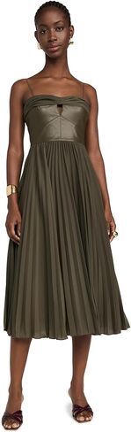 AMUR Women's Linda Leather Combo Dress in Kuwait