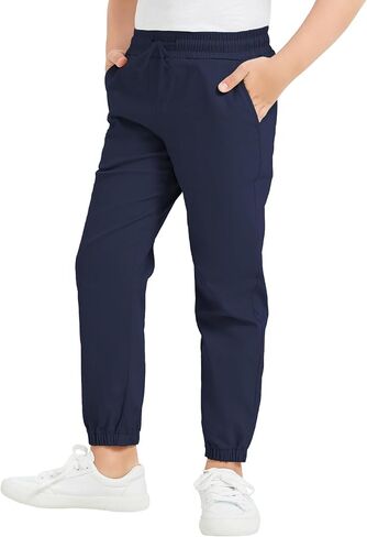 QBK Pull on Stretch School Uniform Pant Jogger Pants for Toddler to Youth Boys and Girls in Kuwait
