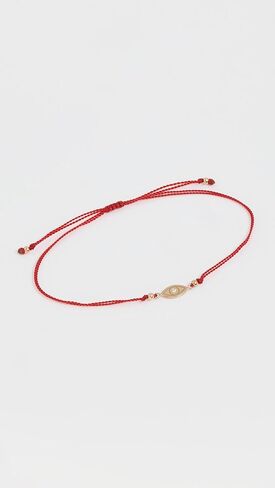 Zoe Chicco Women's 14k Gold Midi Bitty Diamond Evil Eye Cord Bracelet in Saudi Arabia