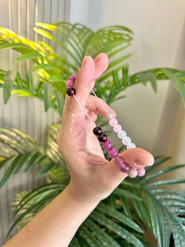 سلة عيد الفصح الحشوات الحب سوار الكريستال الطاقة للنساء العقيق، الكوارتز، الكوارتز الوردي، هدايا حجر القمر الرودونيت لأساسيات حشو بيض عيد الفصح، عيد ميلاد، شفاء سوار الأحجار الكريمة هدية لها in Kuwait