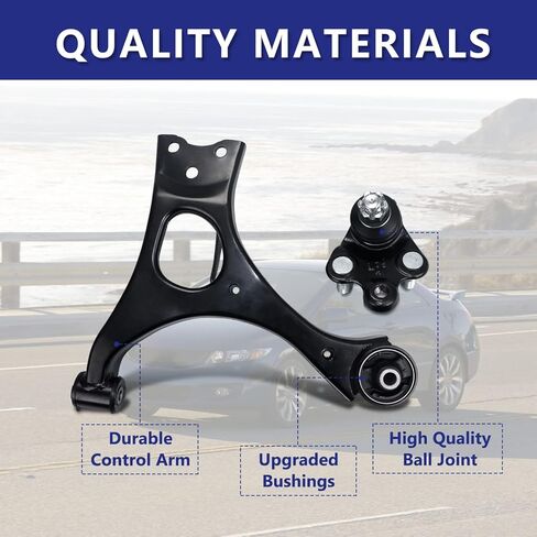 Control Arm, Replacement For Control Arm with Ball Joint Sway Bar Tie Rod Boot Suspension Kit Compatible With 2006-2011 Honda Civic - 14 Pcs in Saudi Arabia