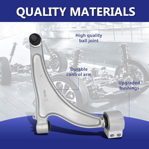 Control Arm, Replacement For Right Front Lower Control Arm With Ball Joint Compatible With 2013-2016 Chevrolet Malibu, 2011-2017 Buick Regal - Passenger Side in Saudi Arabia
