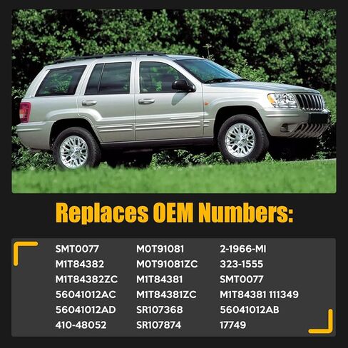SELEAD Starter Fit for jeep Cherokee 1999-2001 Grand Cherokee/TJ Series/Wrangler 1999-2002 4.0L(242) L6 OE: SMT0077 17749N in Kuwait