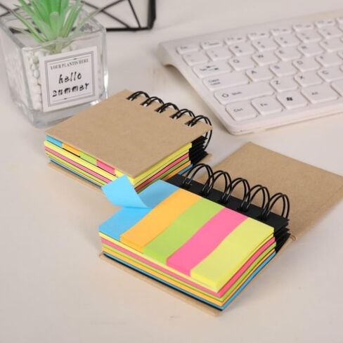 1 PCS Colorful Sticky Note Notebook, 20 Sheets Per Color，Multiple Sizes Bright Colors, Office Stationery for Organized Notes in Saudi Arabia