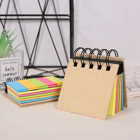 1 PCS Colorful Sticky Note Notebook, 20 Sheets Per Color，Multiple Sizes Bright Colors, Office Stationery for Organized Notes in Saudi Arabia