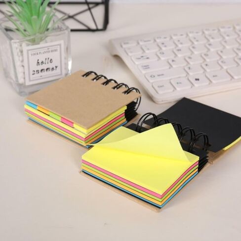 1 PCS Colorful Sticky Note Notebook, 20 Sheets Per Color，Multiple Sizes Bright Colors, Office Stationery for Organized Notes in Saudi Arabia