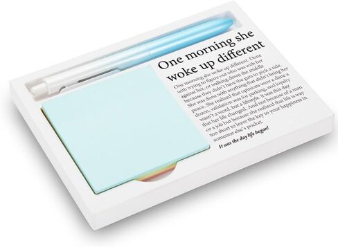 Memory Aid Appreciation Gift, Motivational Gift for Forgetful Friends, Encouraging Present for Busy Individuals, Wooden Sticky Note Holder, 16.5 x 12 x 1.5 cm, XXW25 in Saudi Arabia