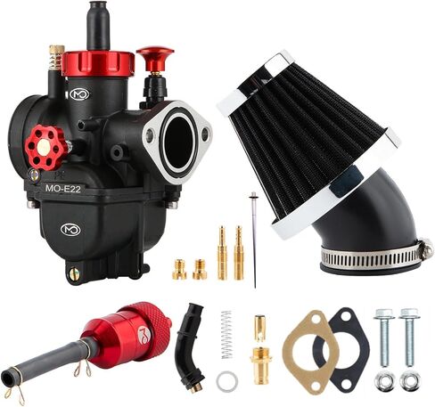 PE22 Carburetor 22mm Carburetor Kit for 110cc 125cc 130cc 140cc Apollo,TaoTao,Lifan,Kayo,SSR,Honda Dirt Bikes Pit Bikes ATVs with Carb Jets 48mm Air Filter in Saudi Arabia
