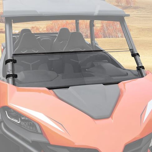 Clear Hard Coat Poly Half Windshield for CFMOTO ZForce 950 Sport & Sport-4/ 950 Trail/800 Trail 2023-2025 Accessories, Heavy Duty Polycarbonate Windscreen Scratch Resistant Front Half Window in Saudi Arabia
