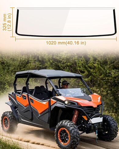 Clear Hard Coat Poly Half Windshield for CFMOTO ZForce 950 Sport & Sport-4/ 950 Trail/800 Trail 2023-2025 Accessories, Heavy Duty Polycarbonate Windscreen Scratch Resistant Front Half Window in Saudi Arabia