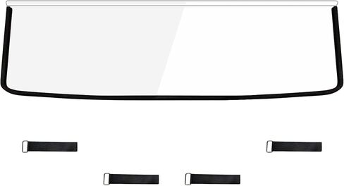 Clear Hard Coat Poly Half Windshield for CFMOTO ZForce 950 Sport & Sport-4/ 950 Trail/800 Trail 2023-2025 Accessories, Heavy Duty Polycarbonate Windscreen Scratch Resistant Front Half Window in Saudi Arabia