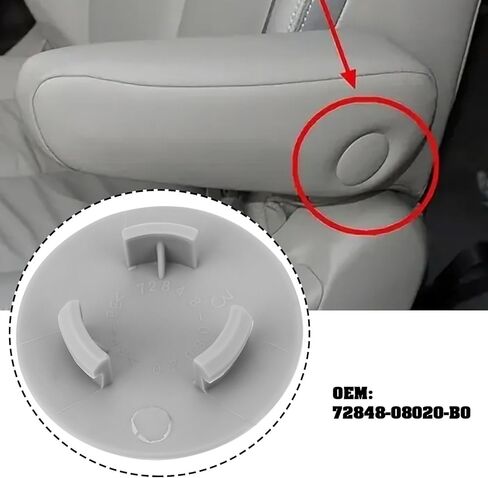 غطاء مسند ذراع مقعد وحدة التحكم المركزية ECSiNG 72848-08020-B0 متوافق مع Toyota Sienna 2011-2015 in Kuwait